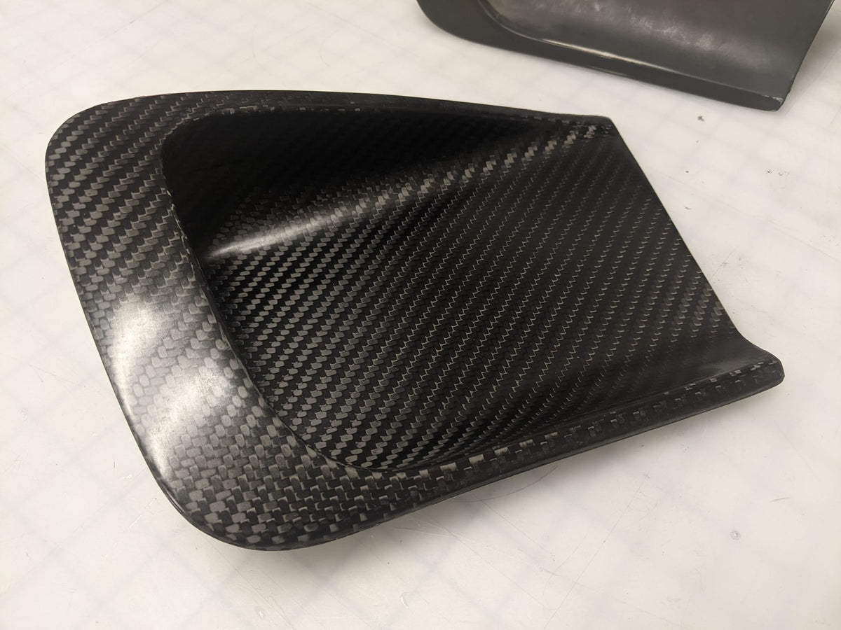 69 Mach 1 Carbon Fiber Side Scoops (Pair)