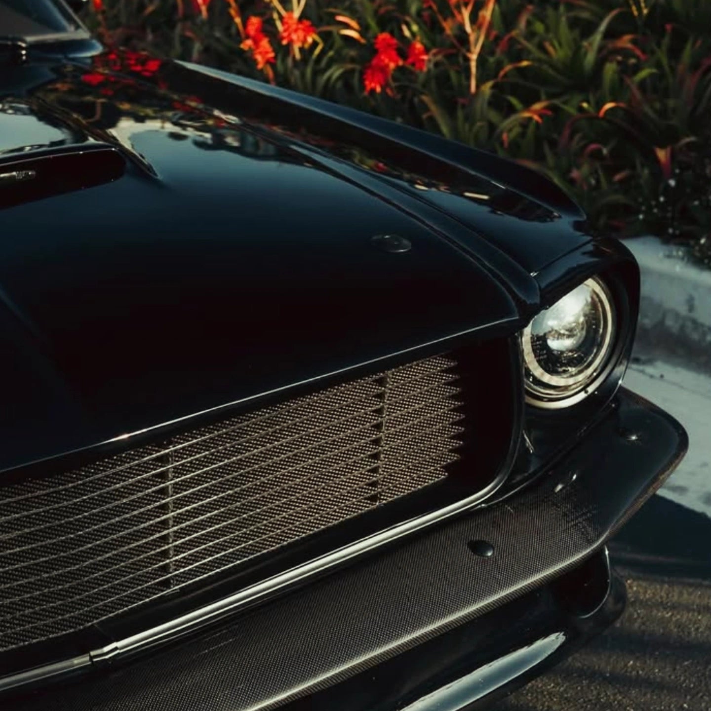67 - 68 Mustang Billet Carbon Fiber Grill