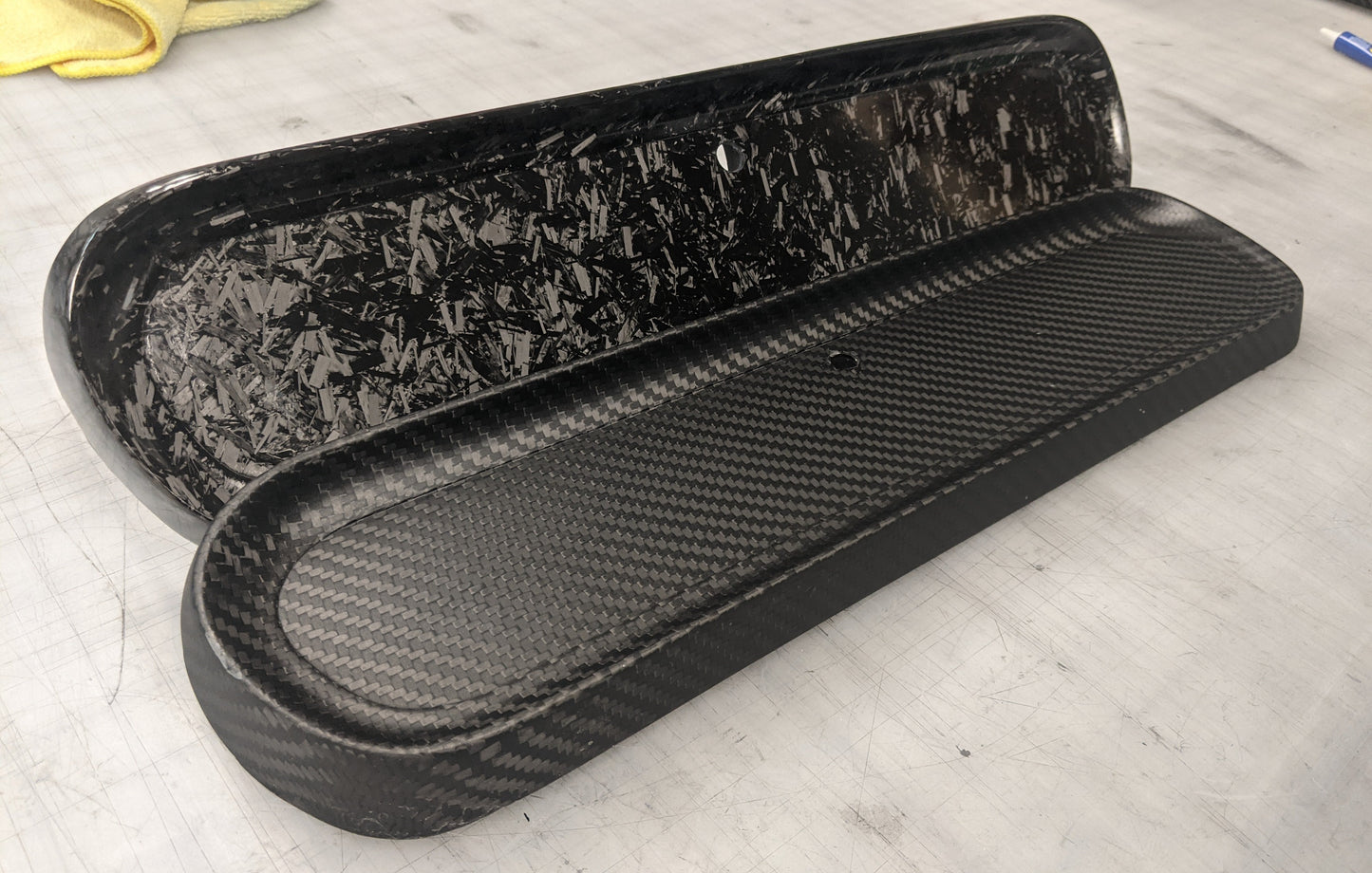 65 - 66 Mustang Carbon Fiber Glove Box Door